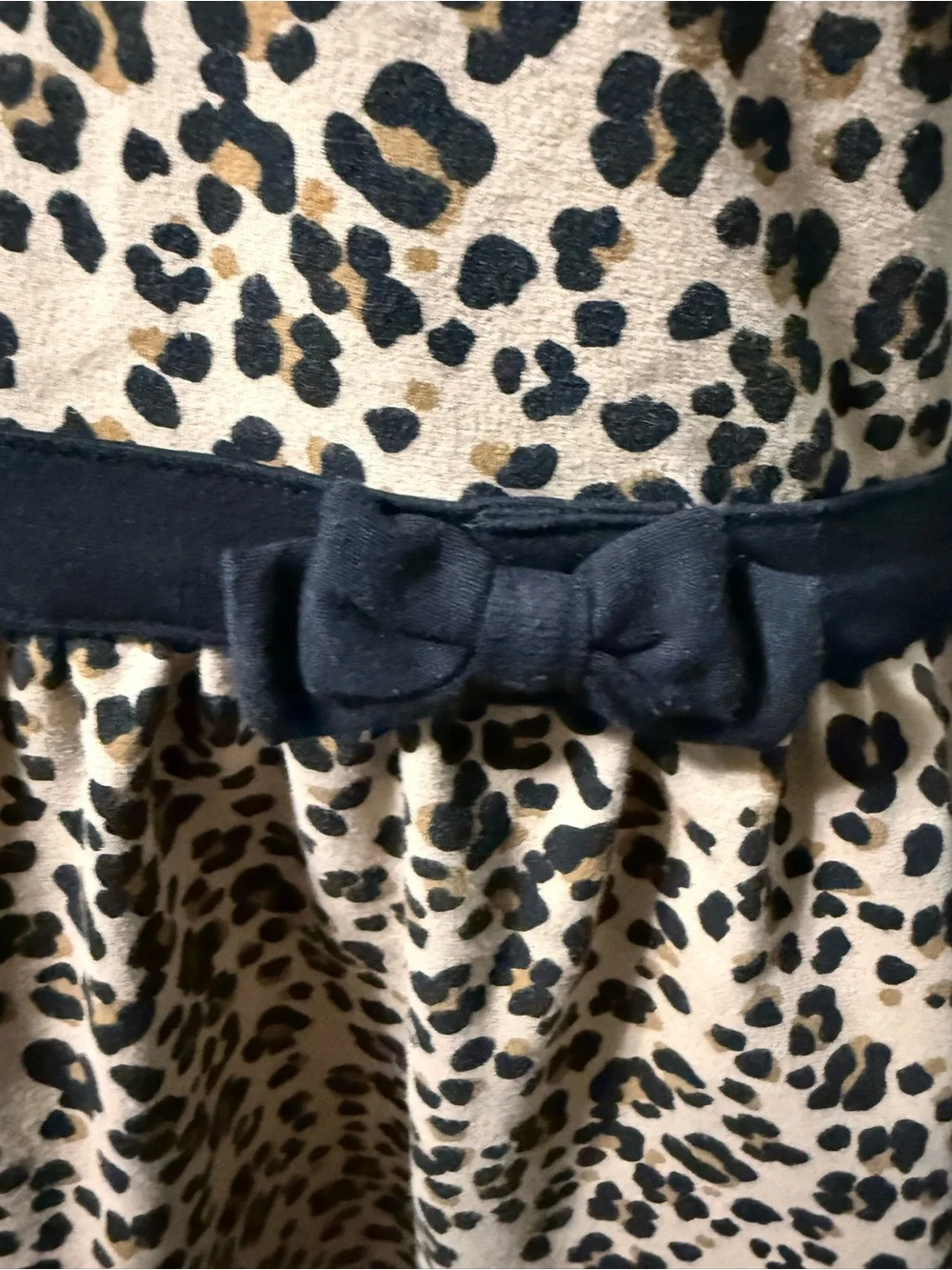 Gymboree Leopard Print Dress with Black Trim